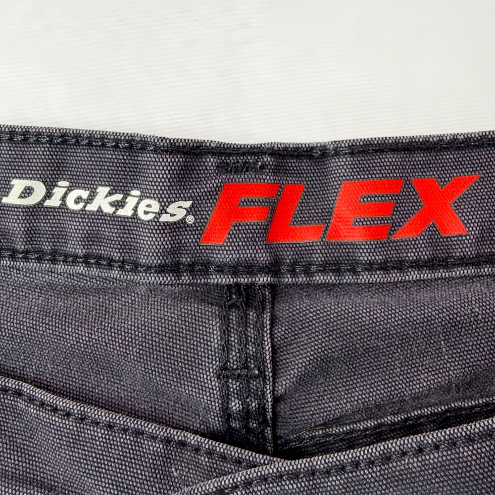 Dickies Carpenter Pants 30x32 Black Flex Regular Fit Canvas Utility Workwear